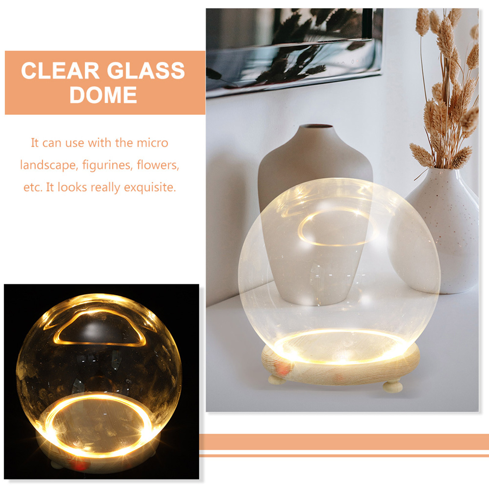 Kubah Kaca Transparan untuk Me - Plastic Dome Clear ulasan dan harga