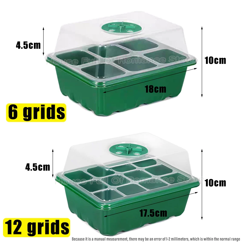 Baki Semai Bibit 6/12 Grid den - Humidity Dome Kit ulasan dan harga