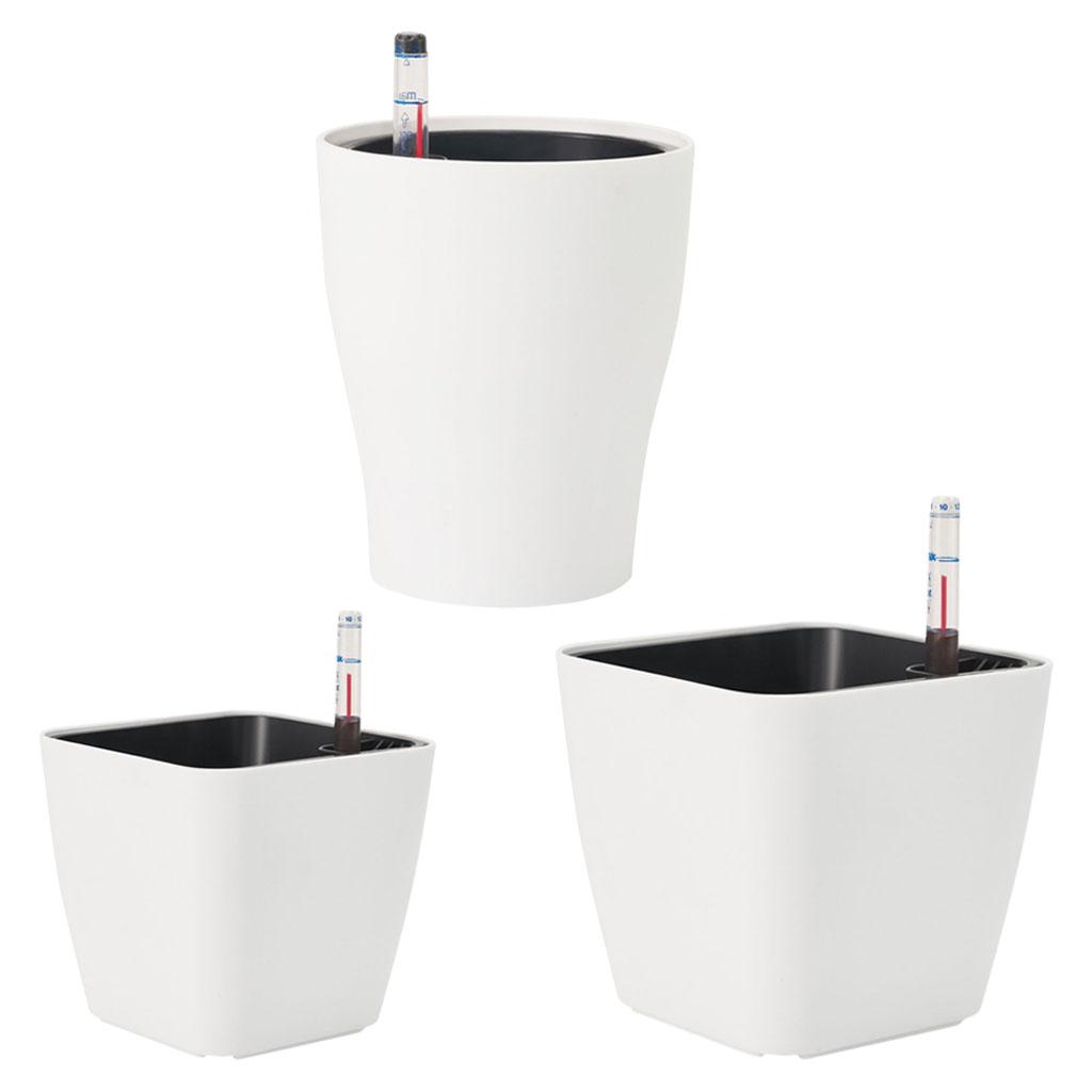 Pot Bunga Plastik Putih Penyir - Self Watering Insert ulasan dan harga