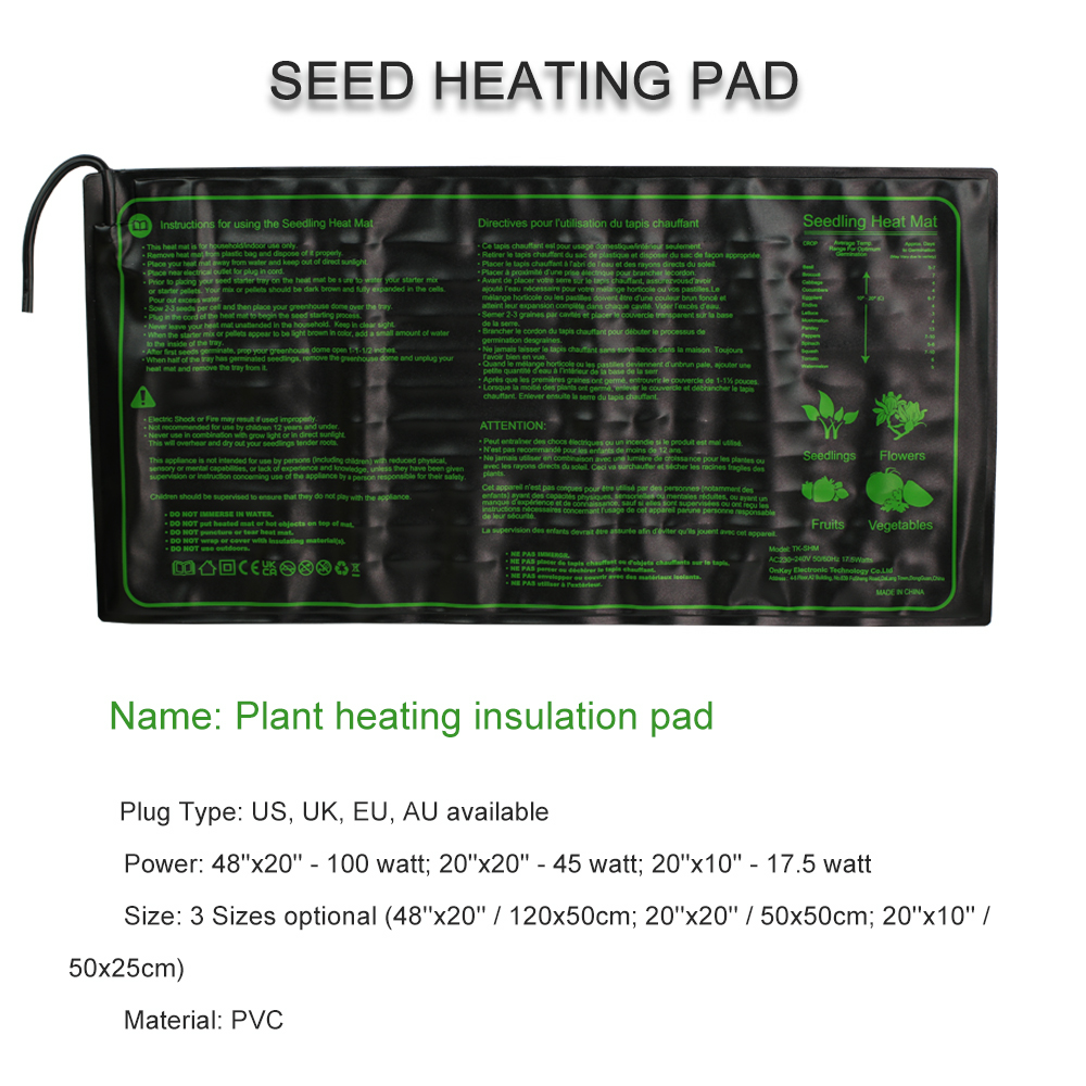 Bibit Bantalan Pemanas 3 Ukura - Heat Mat Seedling ulasan dan harga