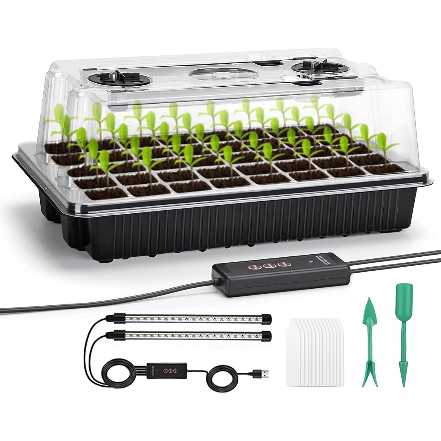 1 Set, Baki Semai Benih Dengan - Humidity Dome Kit ulasan dan harga